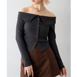 襟付きオフショルニット | SpRay | 詳細画像12 