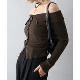 襟付きオフショルニット | SpRay | 詳細画像16 