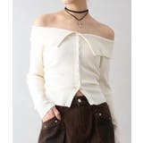 襟付きオフショルニット | SpRay | 詳細画像24 