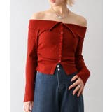 襟付きオフショルニット | SpRay | 詳細画像2 