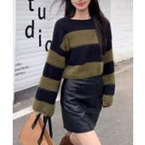 シャギーボーダークロップドニット | SpRay | 詳細画像11 