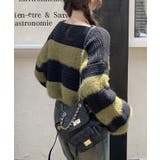 シャギーボーダークロップドニット | SpRay | 詳細画像19 