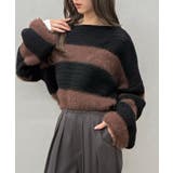 シャギーボーダークロップドニット | SpRay | 詳細画像26 