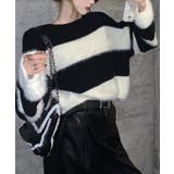 シャギーボーダークロップドニット | SpRay | 詳細画像37 