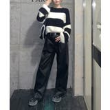 シャギーボーダークロップドニット | SpRay | 詳細画像38 