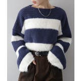 シャギーボーダークロップドニット | SpRay | 詳細画像42 