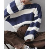 シャギーボーダークロップドニット | SpRay | 詳細画像45 