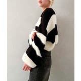 シャギーボーダークロップドニット | SpRay | 詳細画像52 