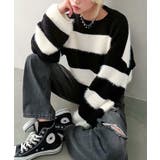 シャギーボーダークロップドニット | SpRay | 詳細画像54 