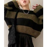 シャギーボーダークロップドニット | SpRay | 詳細画像55 