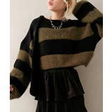 シャギーボーダークロップドニット | SpRay | 詳細画像56 