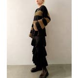 シャギーボーダークロップドニット | SpRay | 詳細画像57 