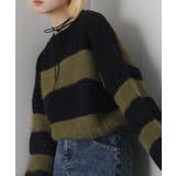 シャギーボーダークロップドニット | SpRay | 詳細画像61 