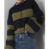 シャギーボーダークロップドニット | SpRay | 詳細画像63 