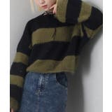 シャギーボーダークロップドニット | SpRay | 詳細画像64 