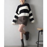 シャギーボーダークロップドニット | SpRay | 詳細画像66 