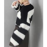 シャギーボーダークロップドニット | SpRay | 詳細画像71 