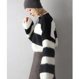 シャギーボーダークロップドニット | SpRay | 詳細画像74 