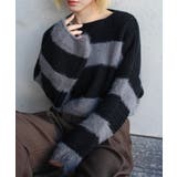 シャギーボーダークロップドニット | SpRay | 詳細画像78 