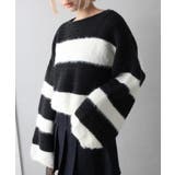 シャギーボーダークロップドニット | SpRay | 詳細画像85 