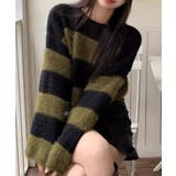 シャギーボーダークロップドニット | SpRay | 詳細画像93 