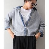 デニム切替フェイクレイヤードカーディガン | SpRay | 詳細画像50 