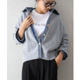 デニム切替フェイクレイヤードカーディガン | SpRay | 詳細画像64 