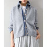 デニム切替フェイクレイヤードカーディガン | SpRay | 詳細画像70 