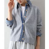 デニム切替フェイクレイヤードカーディガン | SpRay | 詳細画像71 