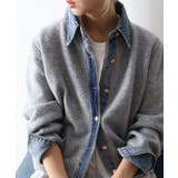 デニム切替フェイクレイヤードカーディガン | SpRay | 詳細画像75 