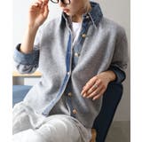 デニム切替フェイクレイヤードカーディガン | SpRay | 詳細画像77 