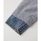 デニム切替フェイクレイヤードカーディガン | SpRay | 詳細画像82 