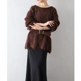 ベルト付フェザーＢＩＧニット | SpRay | 詳細画像10 