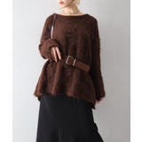 ベルト付フェザーＢＩＧニット | SpRay | 詳細画像3 