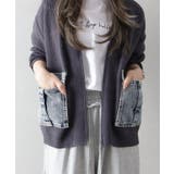 デニムポケットZIPカーディガン | SpRay | 詳細画像14 