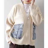 デニムポケットZIPカーディガン | SpRay | 詳細画像22 