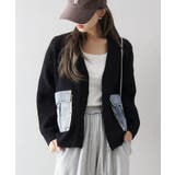 デニムポケットZIPカーディガン | SpRay | 詳細画像25 