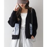 デニムポケットZIPカーディガン | SpRay | 詳細画像26 