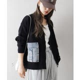 デニムポケットZIPカーディガン | SpRay | 詳細画像32 