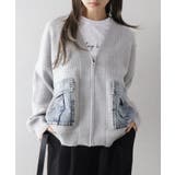 デニムポケットZIPカーディガン | SpRay | 詳細画像39 