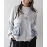 デニムポケットZIPカーディガン | SpRay | 詳細画像40 