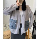 デニムポケットZIPカーディガン | SpRay | 詳細画像47 