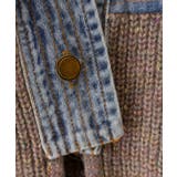 デニム切替ニットカーディガン | SpRay | 詳細画像52 