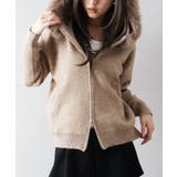 ファー付ニットロングジップパーカー | SpRay | 詳細画像11 