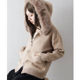 ファー付ニットロングジップパーカー | SpRay | 詳細画像12 