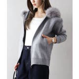 ファー付ニットロングジップパーカー | SpRay | 詳細画像19 