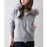 ファー付ニットロングジップパーカー | SpRay | 詳細画像20 