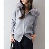 ファー付ニットロングジップパーカー | SpRay | 詳細画像23 