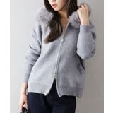 ファー付ニットロングジップパーカー | SpRay | 詳細画像24 