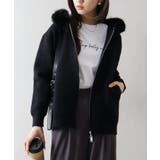 ファー付ニットロングジップパーカー | SpRay | 詳細画像25 
